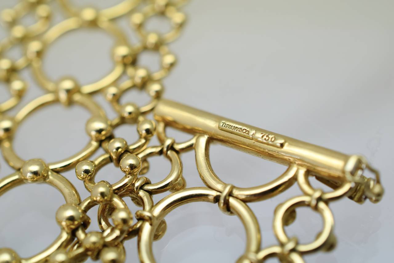 Contemporary Tiffany & Co. Open Work Gold Bracelet