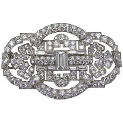 Art Deco Diamond Brooch 3