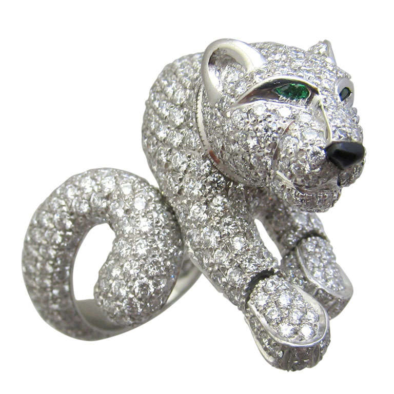 Cartier Diamond Panther Ring