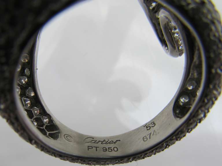 Cartier Diamond Panther Ring 3