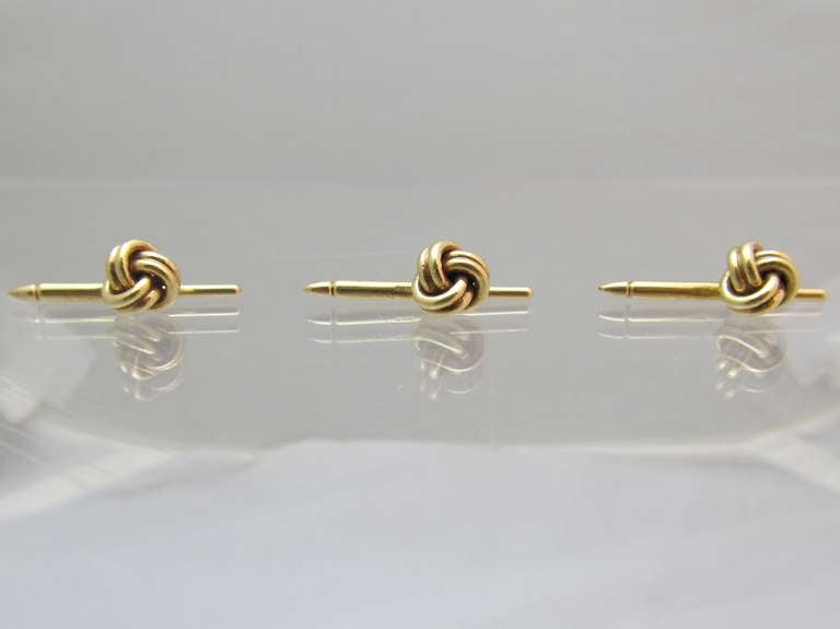 Tiffany & Co. Love Knot Tuxedo Studs