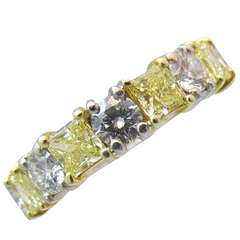 Natural Fancy Yellow Diamond Band 1