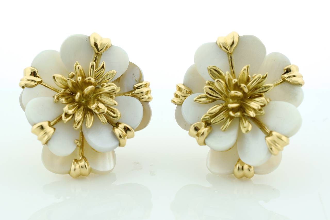 cartier flower earrings