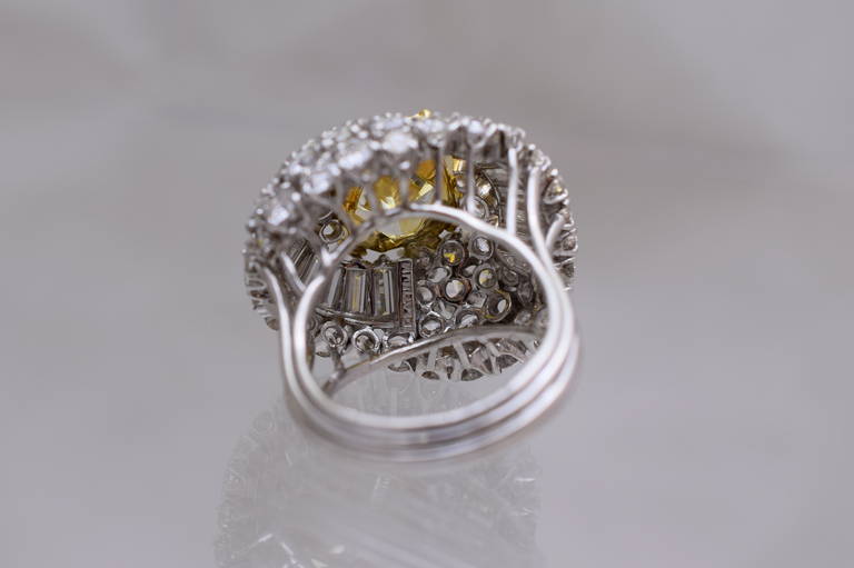 David Webb GIA Fancy Yellow Diamond Ring 1