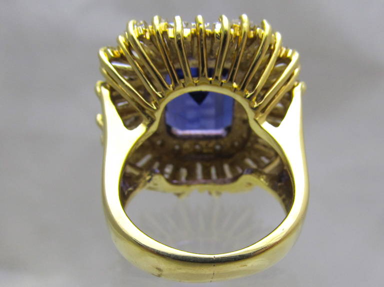 Tanzanite and Diamond Ring  In New Condition In New York, NY