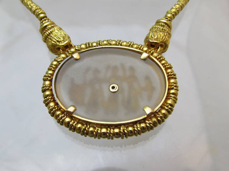 Lalaounis Crystal Gold Necklace 3