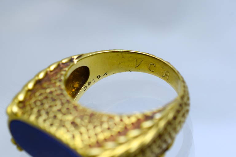 Van Cleef & Arpels Lapis Lazuli Gold Ring 1