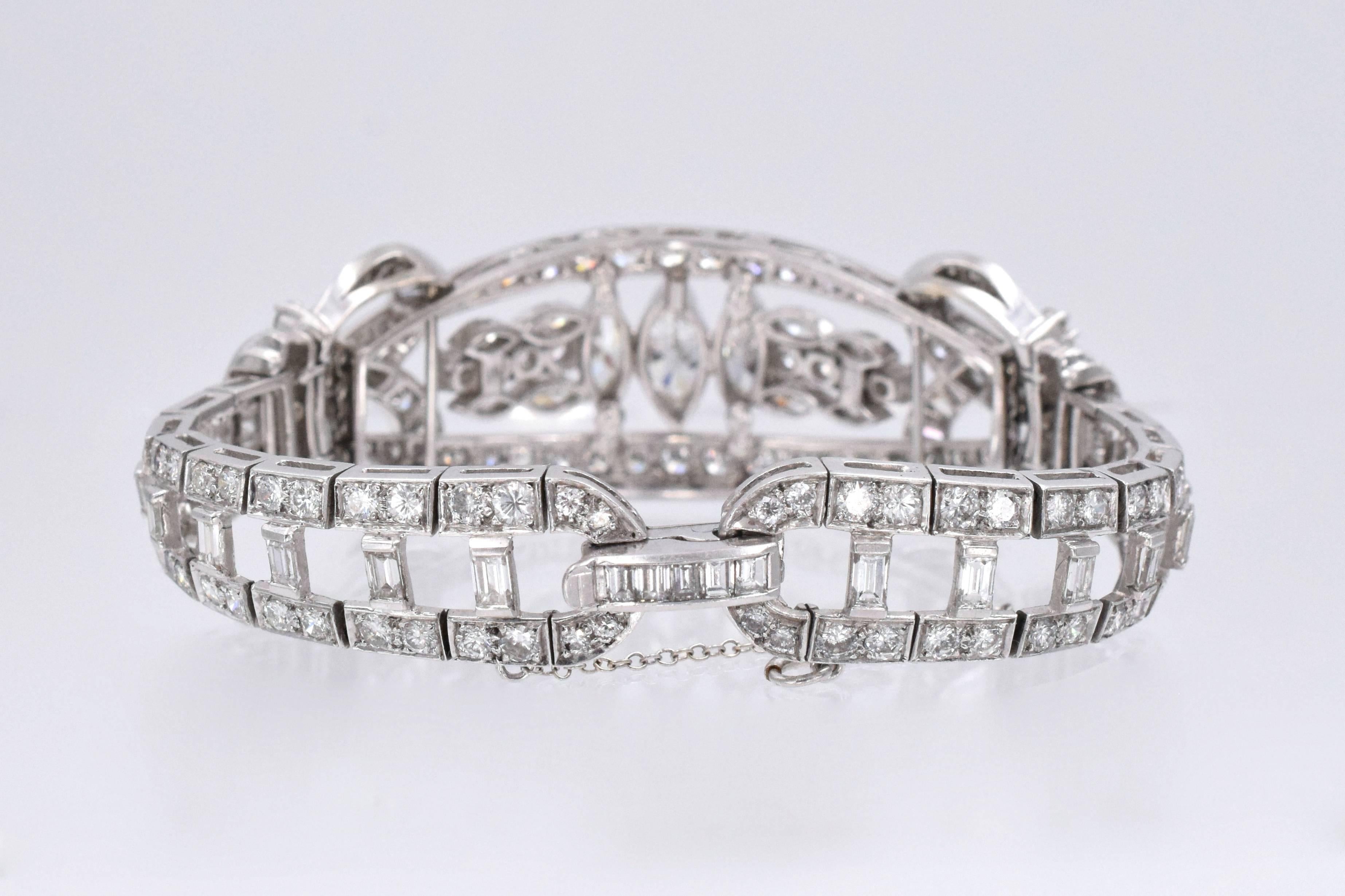 1930 Art Deco Diamond Bracelet 2