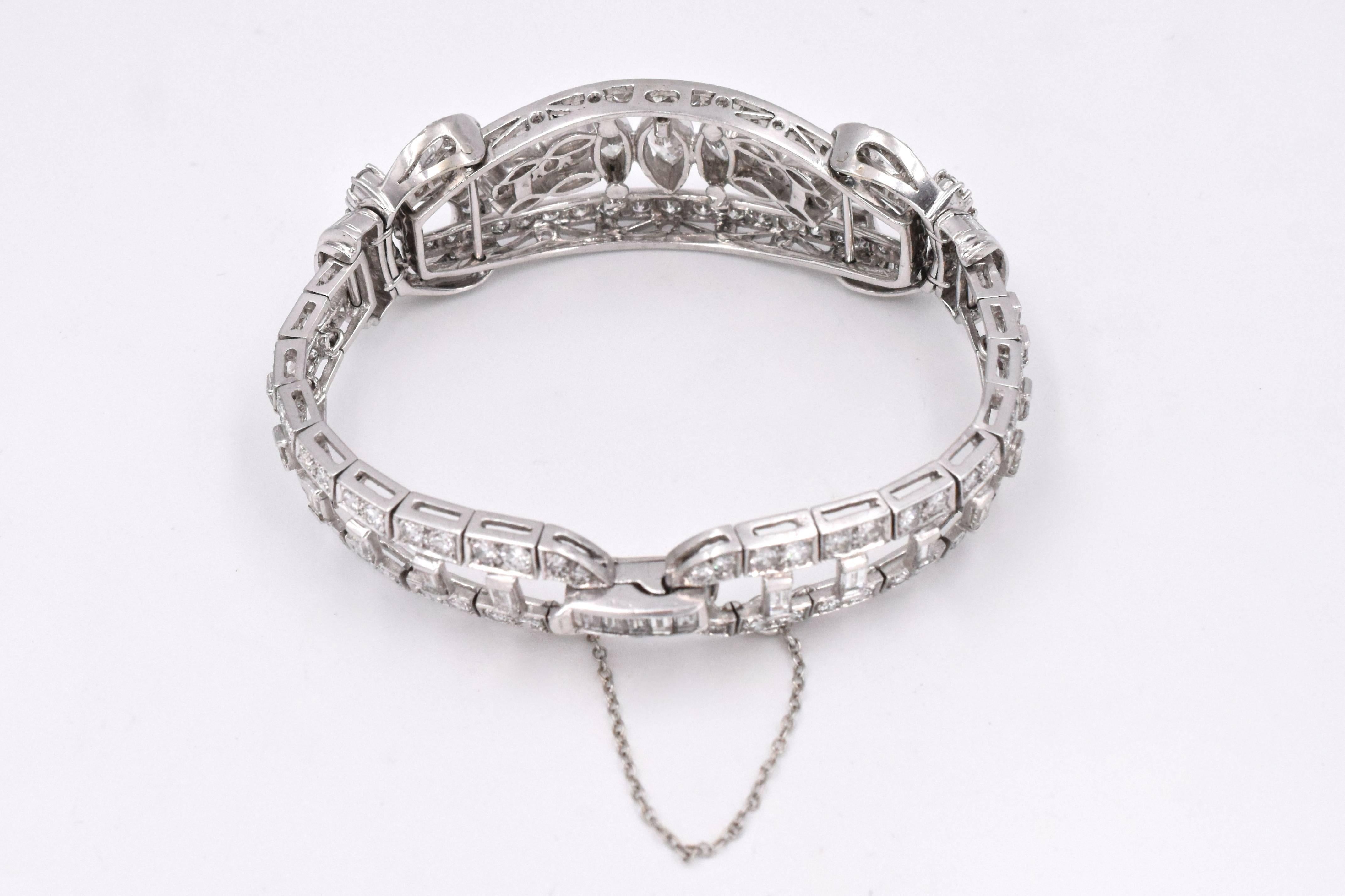 1930 Art Deco Diamond Bracelet 1