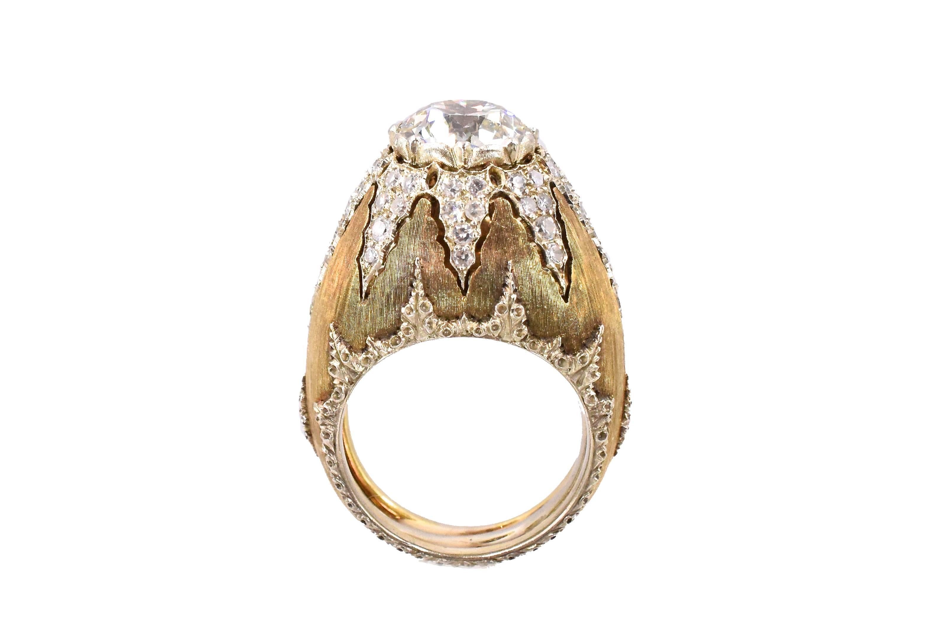 Old European Cut Buccellati Diamond Ring