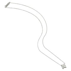 C de Cartier in Signature Setting Diamond Solitaire Necklace