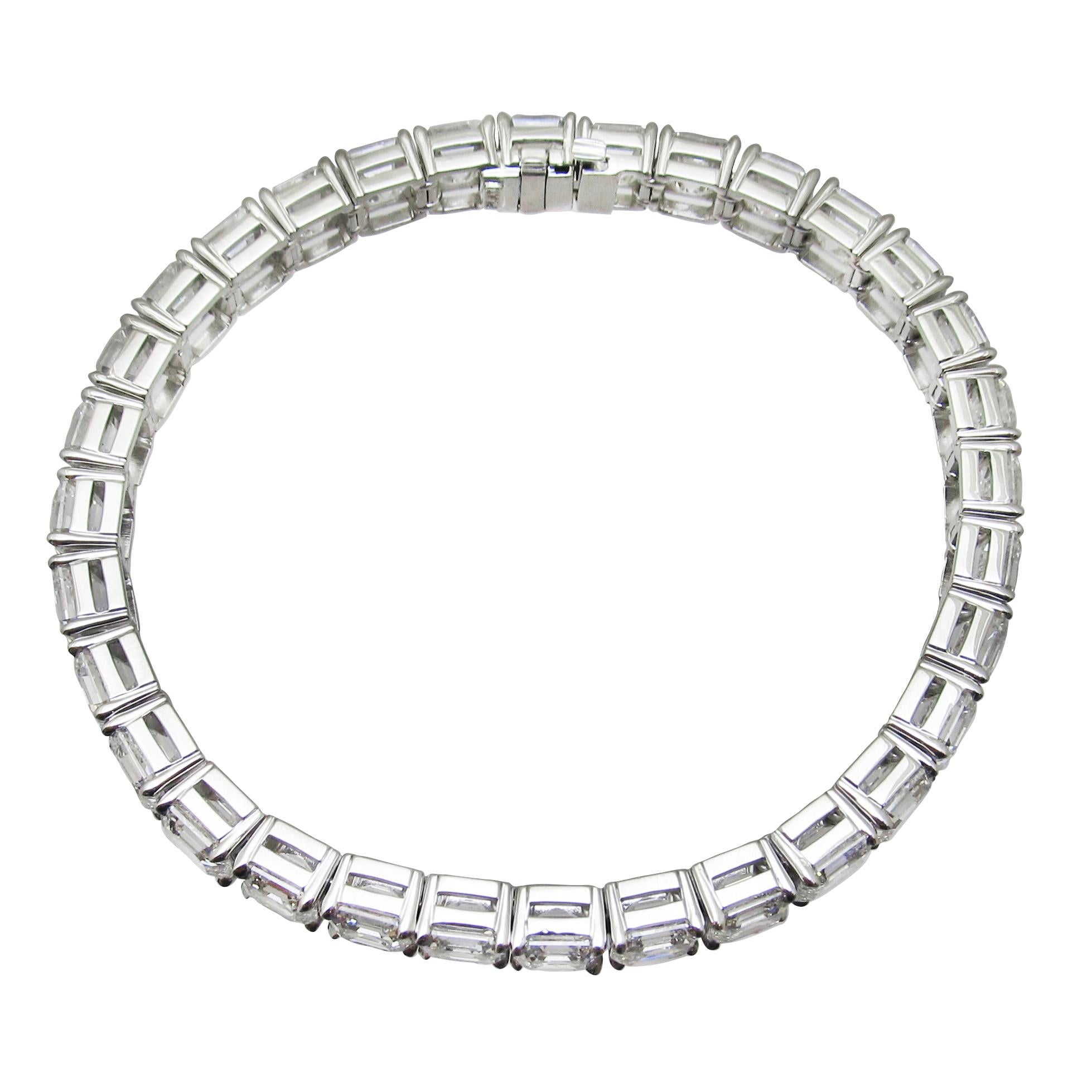 Square Cut NALLY G.I.A. Certified Diamond Bracelet