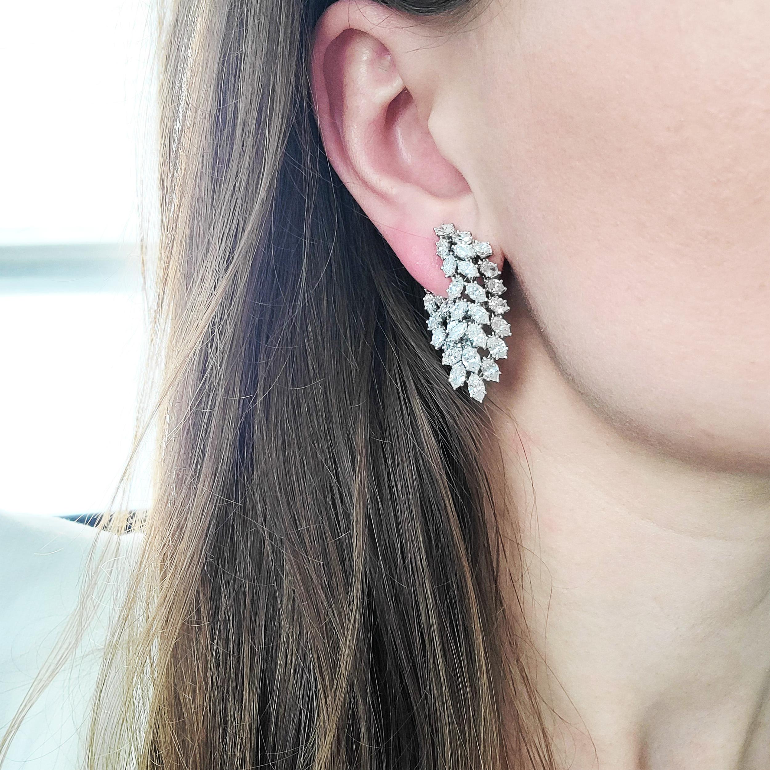 Jacques Timey Diamond Earrings In Excellent Condition In New York, NY
