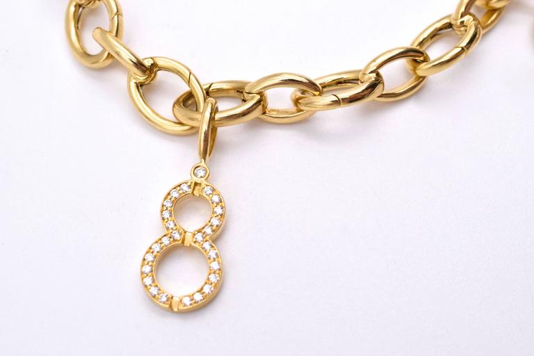 Harry Winston Diamond Gold Charm Bracelet at 1stDibs | harry winston