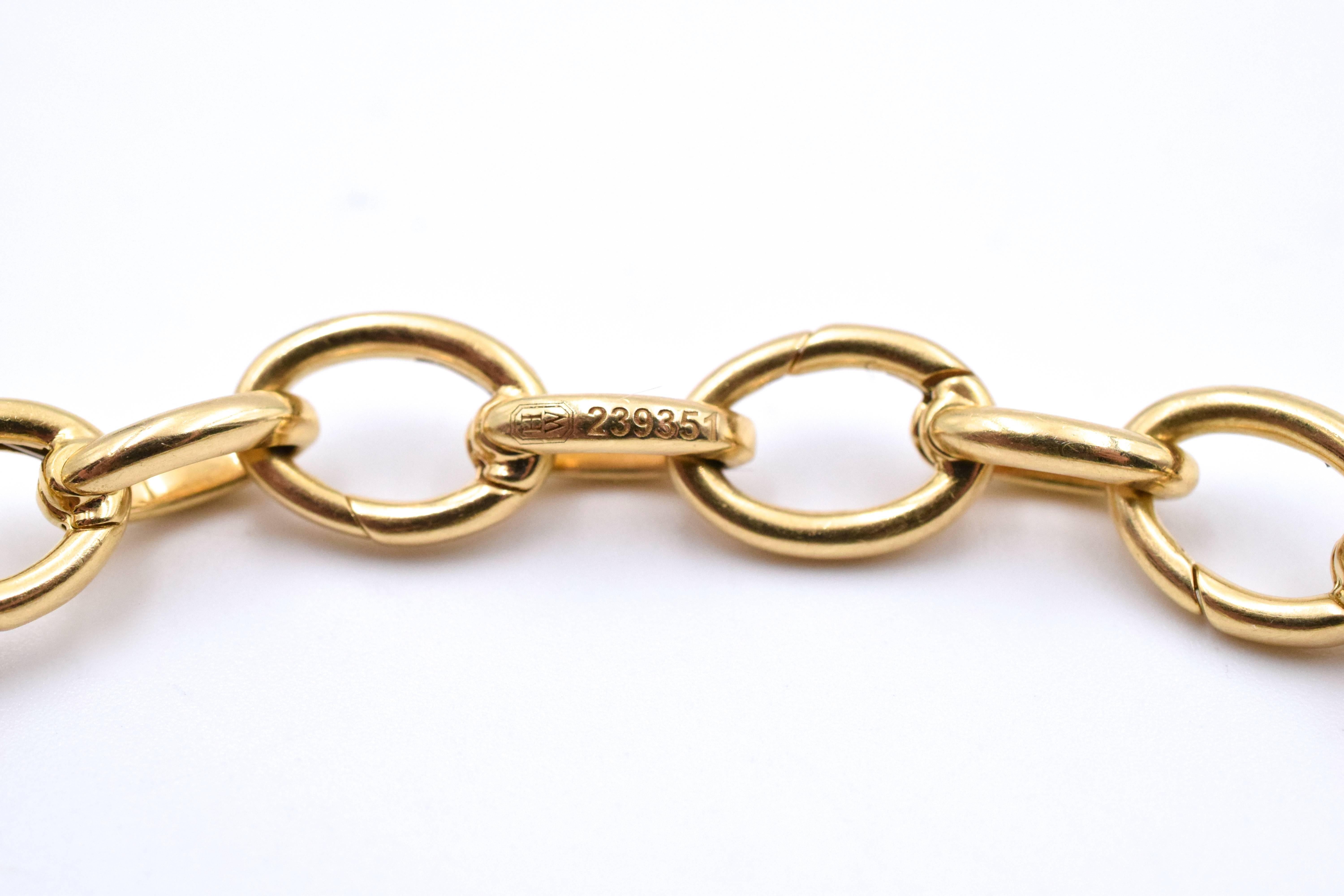 Harry Winston Diamond Gold Charm Bracelet 1