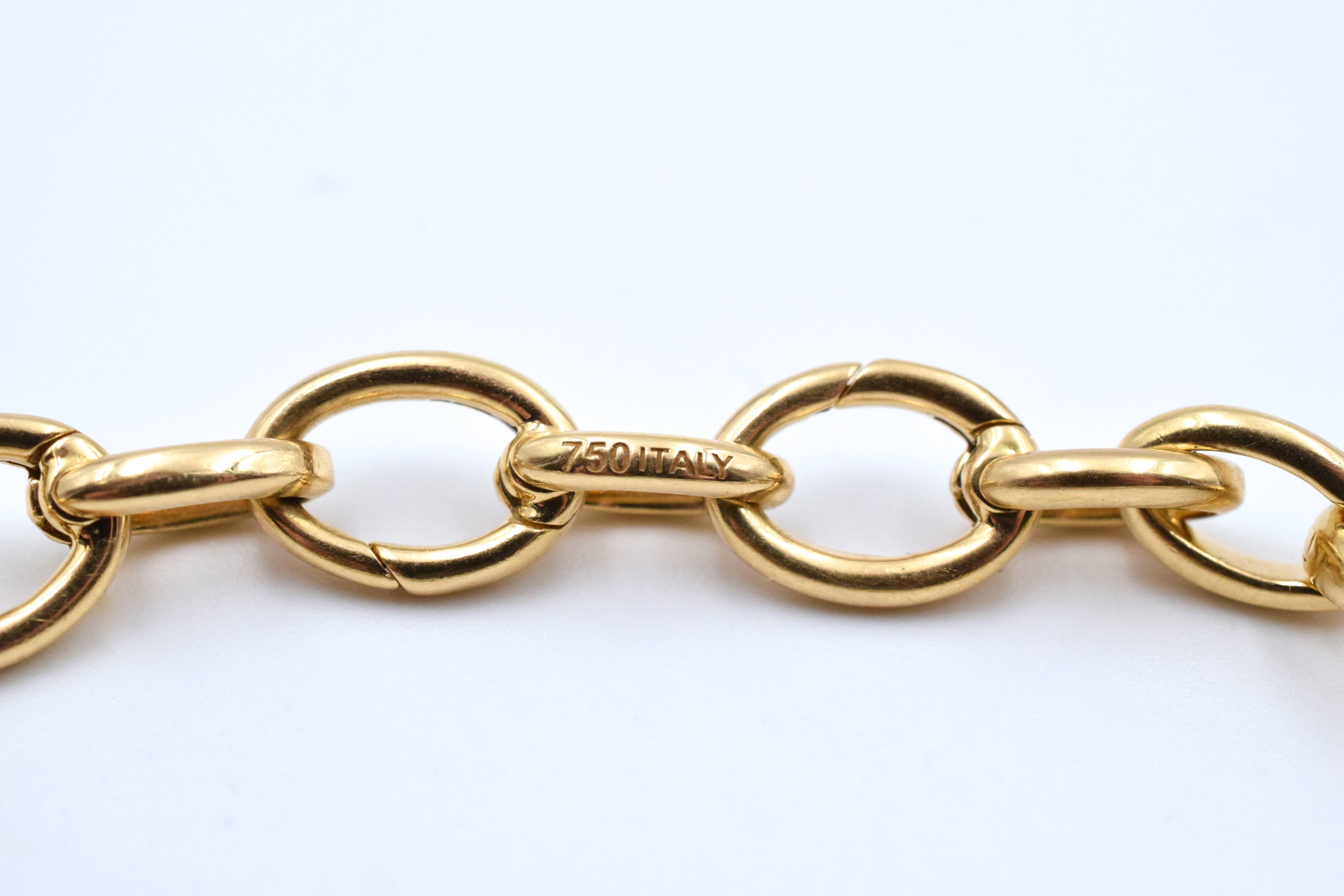 Harry Winston Diamond Gold Charm Bracelet 2