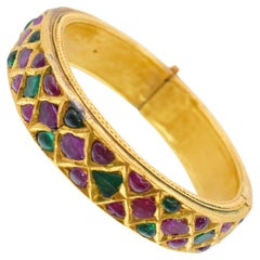 Used Van Cleef & Arpels , Ruby, And Emerald Bracelet