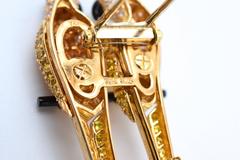 Cartier Yellow/White Diamond   'LES OISEAUX LIBÉRÉS' Brooch