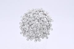 Van Cleef & Arpels Diamond White Gold Socrate Bouquet Ring