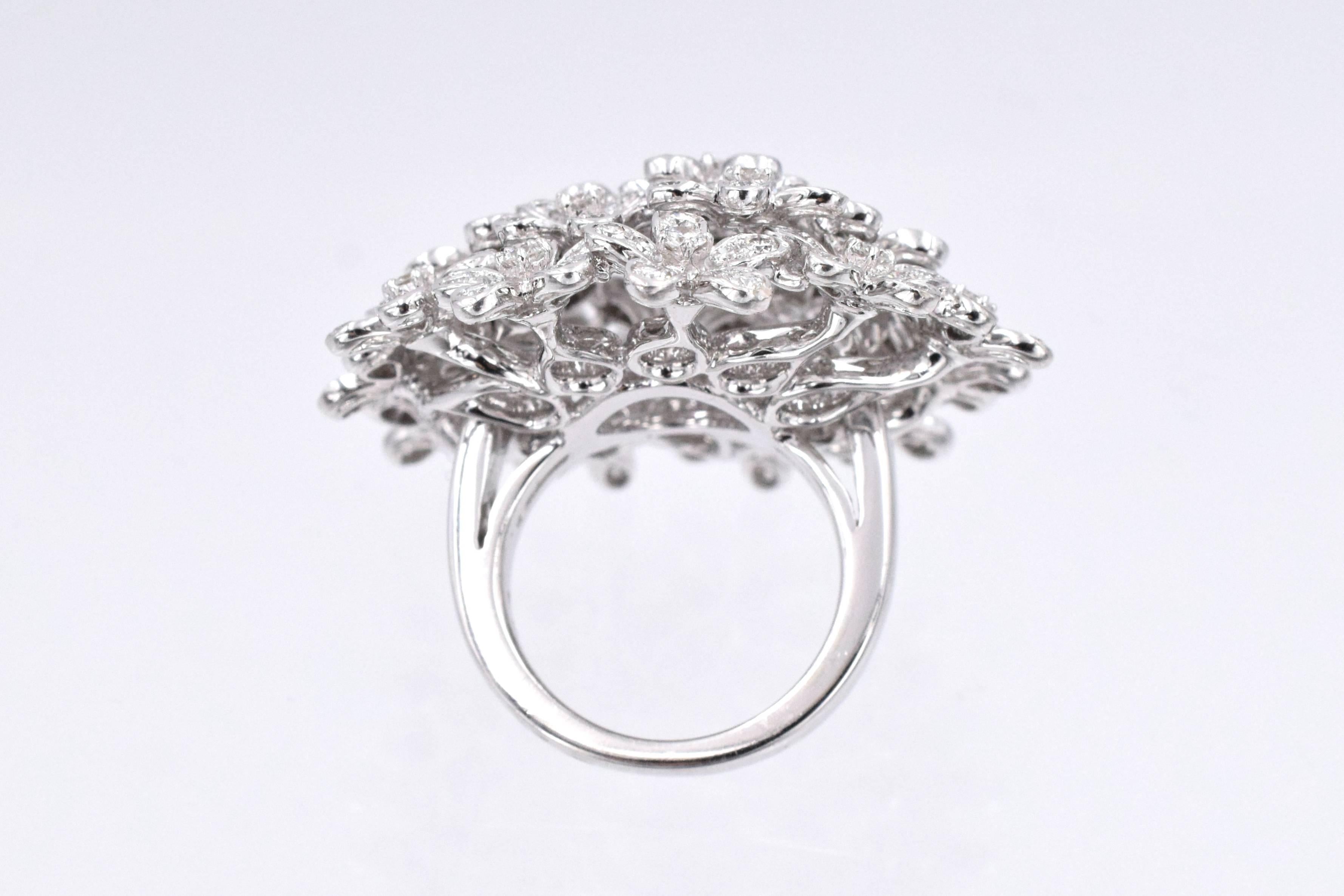 bouquet diamond ring
