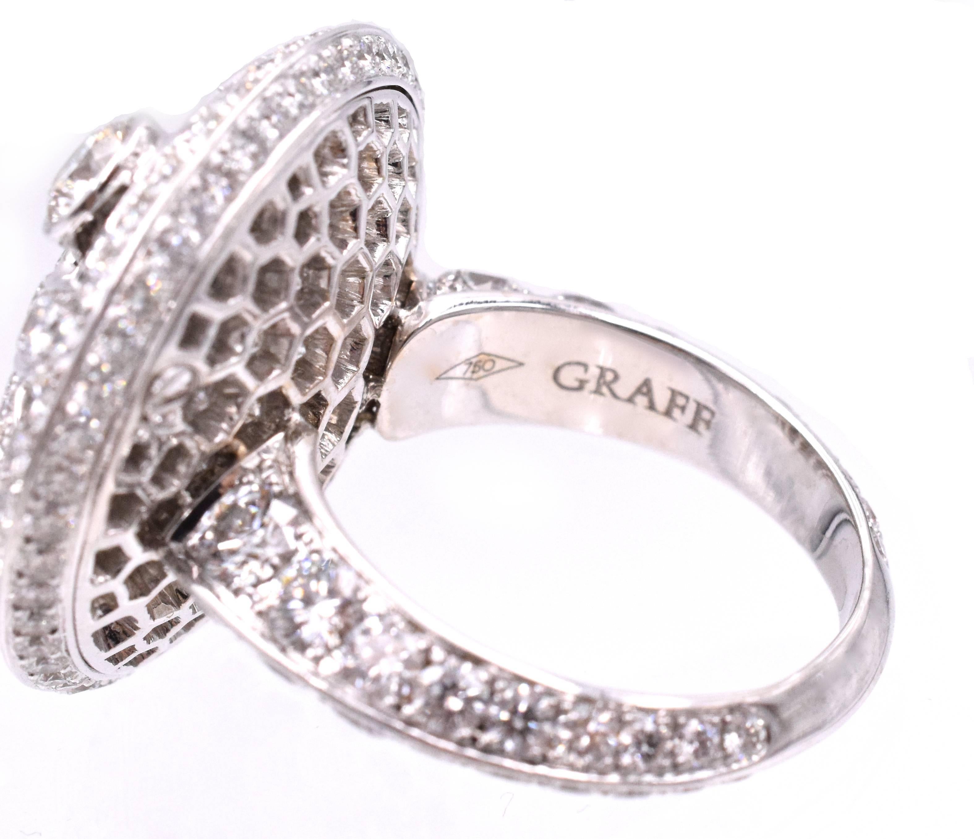 Graff, Diamond on Diamond Ring In Excellent Condition In New York, NY