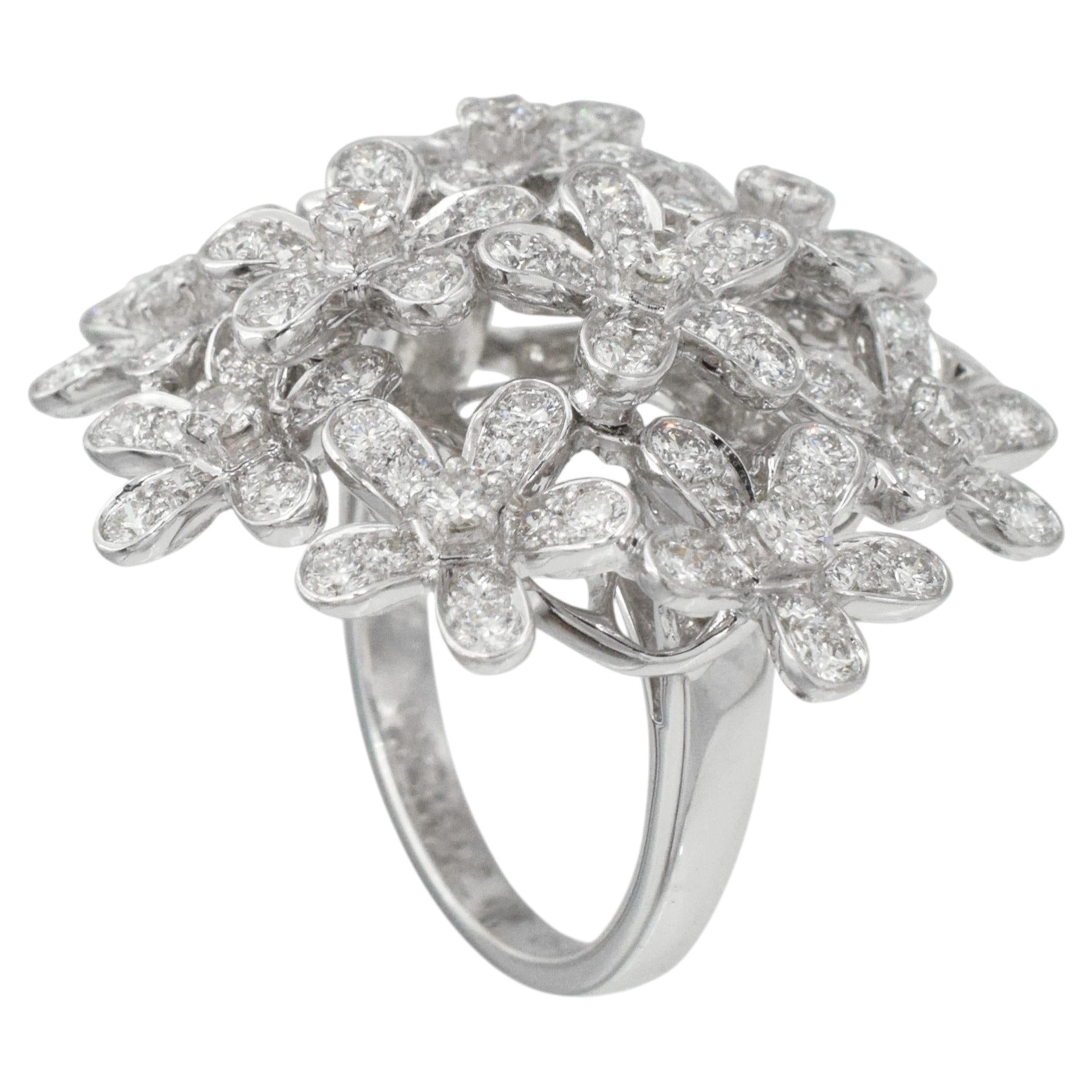 Van Cleef & Arpels "Socrate" Diamond Bouquet Ring For Sale