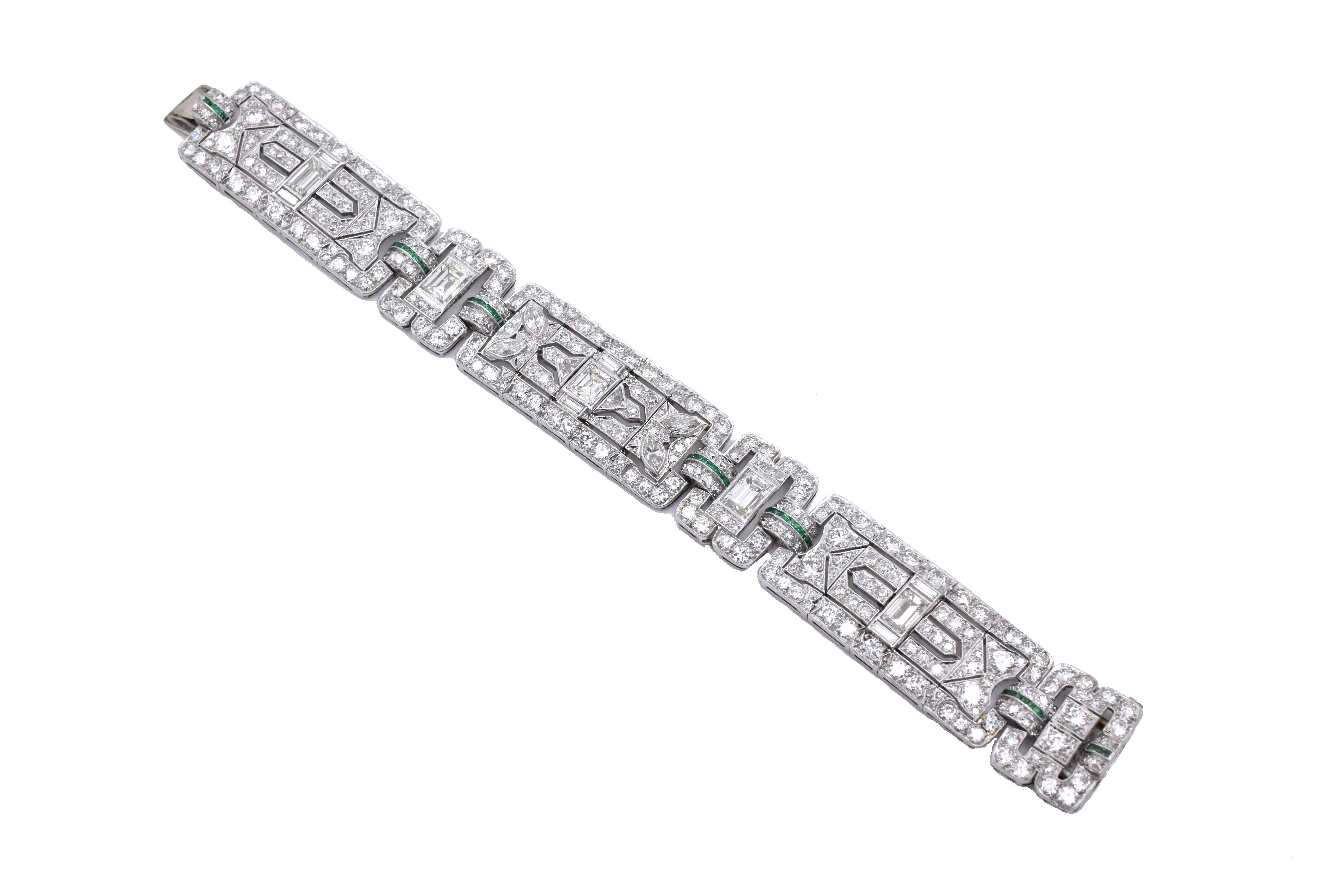 Art Deco Diamond Bracelet In Excellent Condition In New York, NY