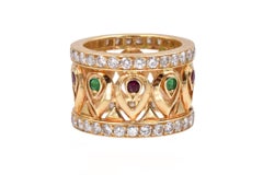 Cartier Diamond and Gemstone Band