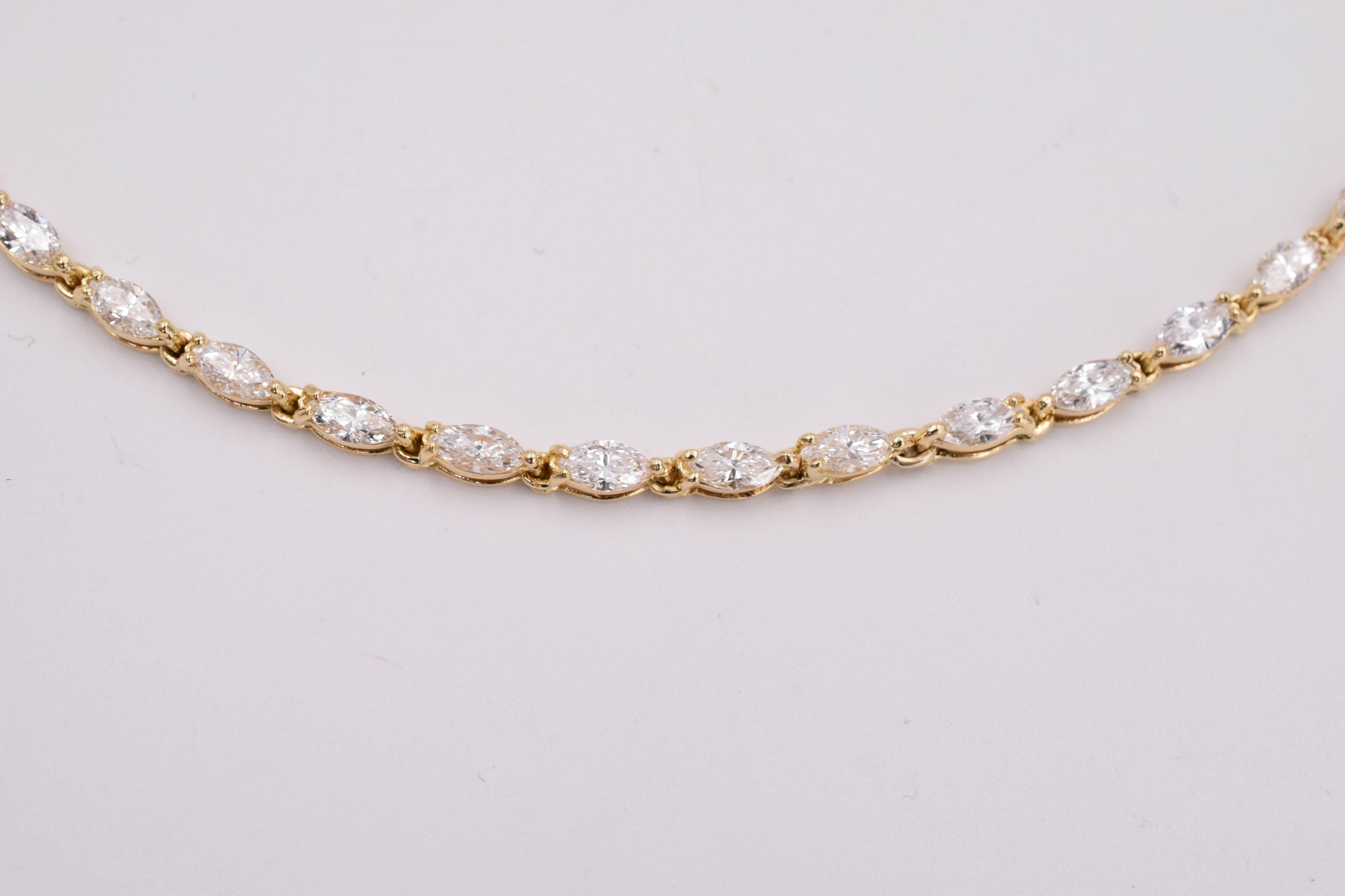 Marquise Cut Van Cleef & Arpels Diamond Necklace