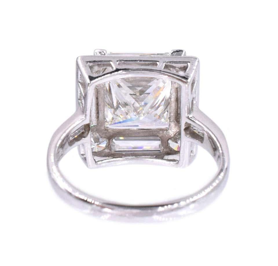 Princess Cut Nally GIA Diamond Solitaire 4.01 Princess Shape