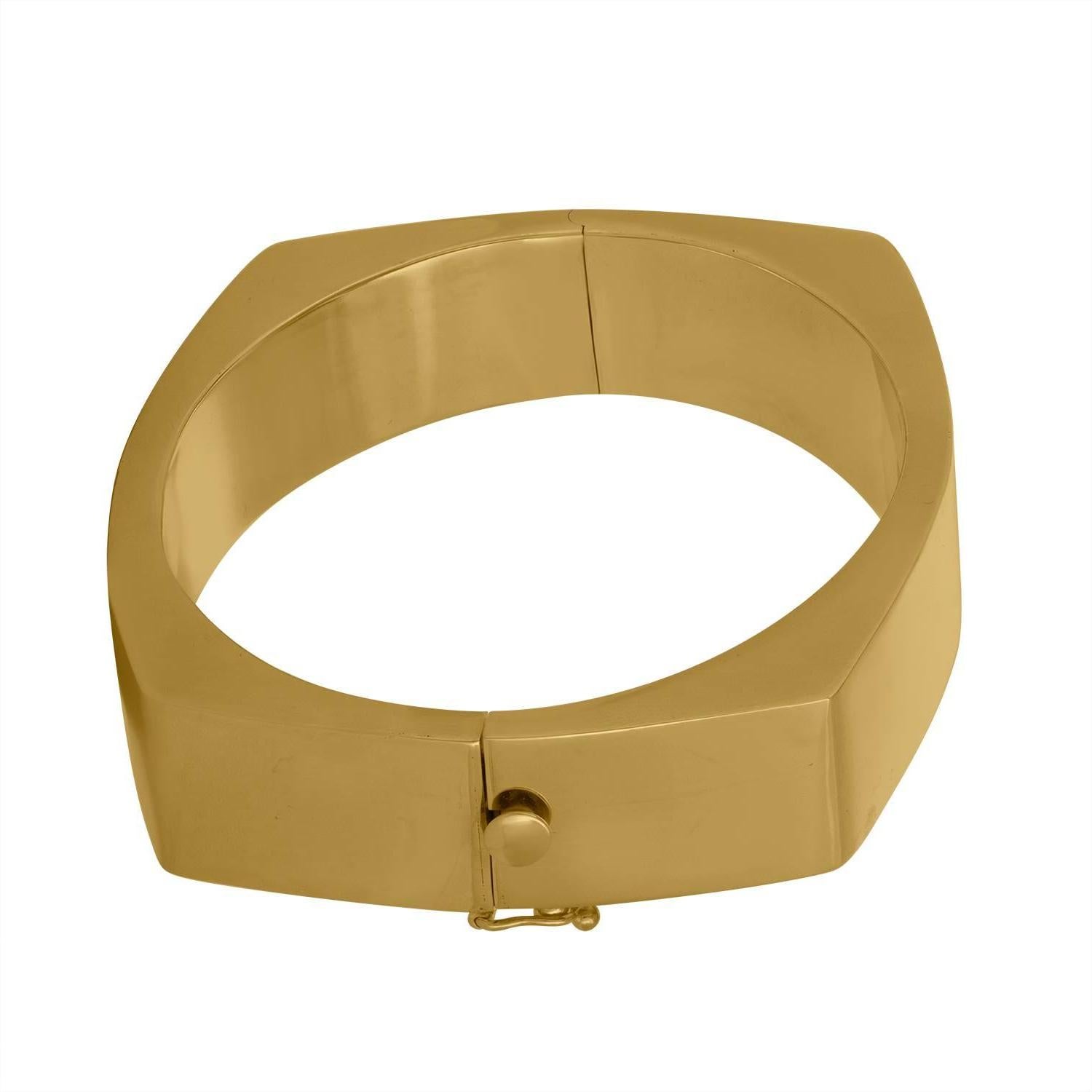 Solid Gold Bangle Bracelet 1