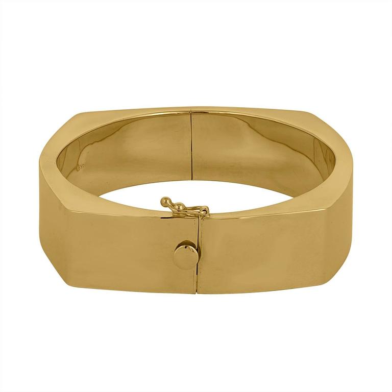 Solid Gold Bangle Bracelet at 1stDibs | solid gold bangles