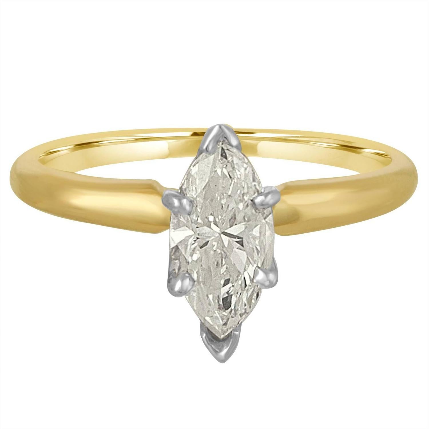 half carat marquise diamond ring