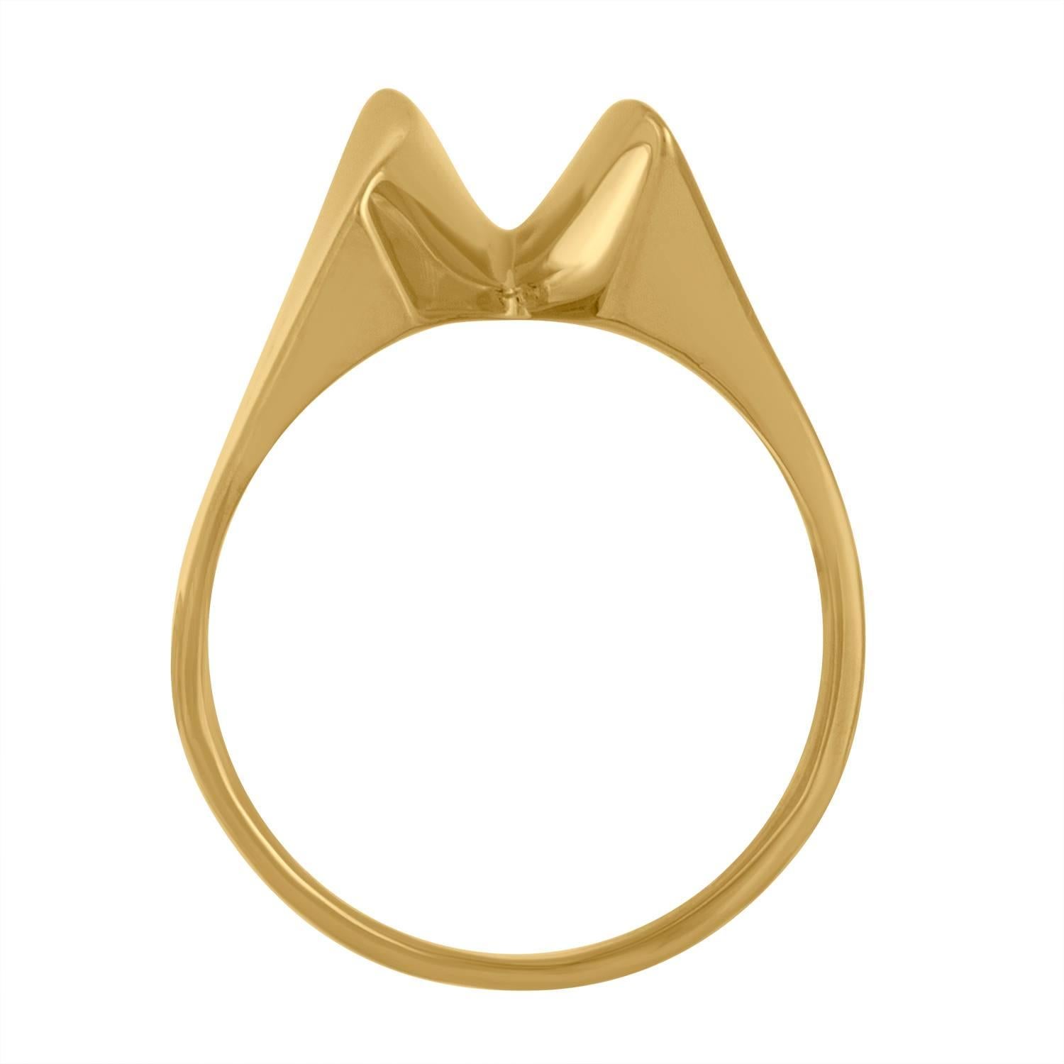 solid gold fashion rings