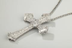 Large Diamond Gold Cross