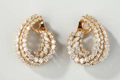 M.Gerard Diamonds Gold Earclips