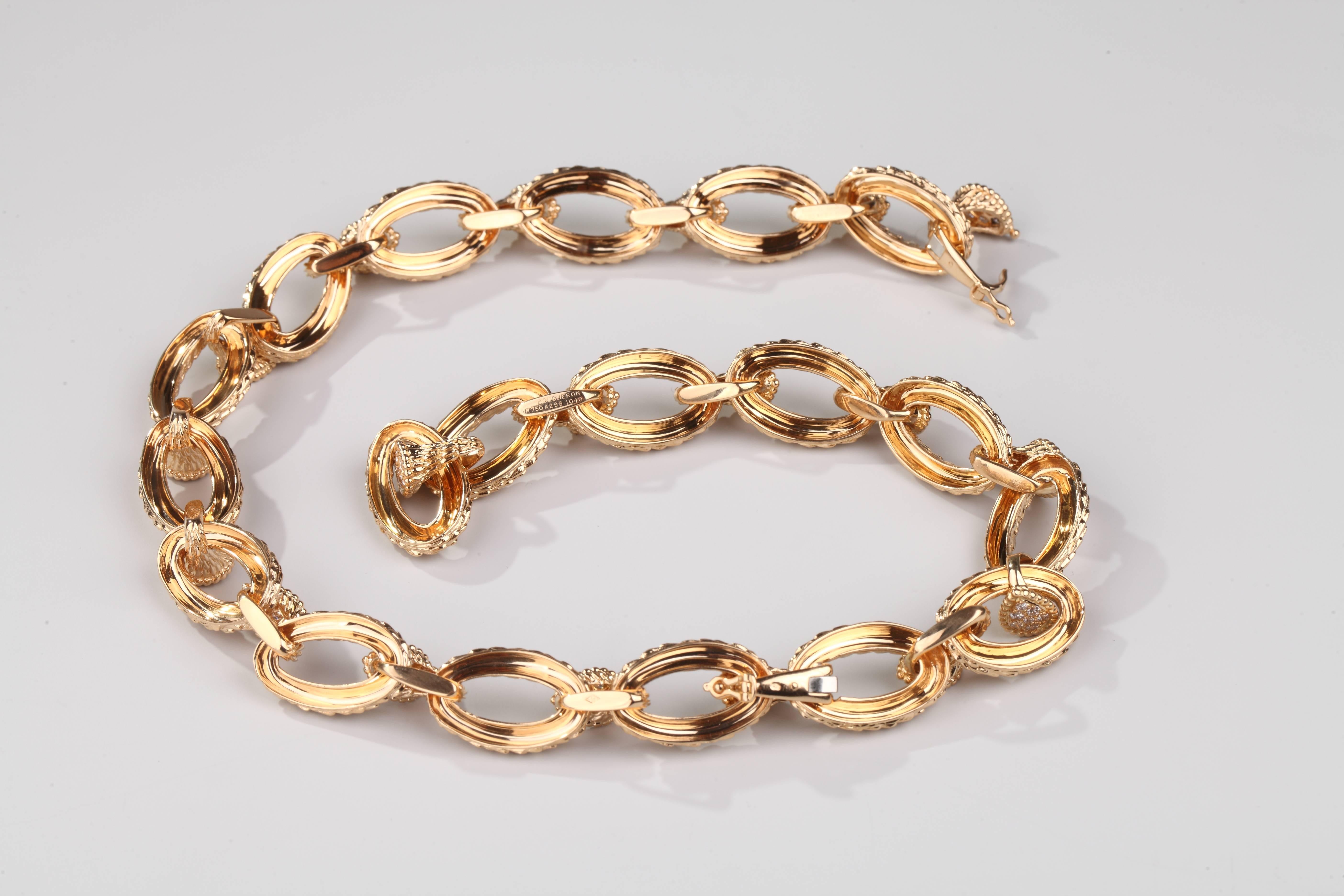 Women's Boucheron Paris Diamond Gold Serpent Bohême Necklace