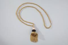 1980s Coral Onyx Diamond Gold Pendant