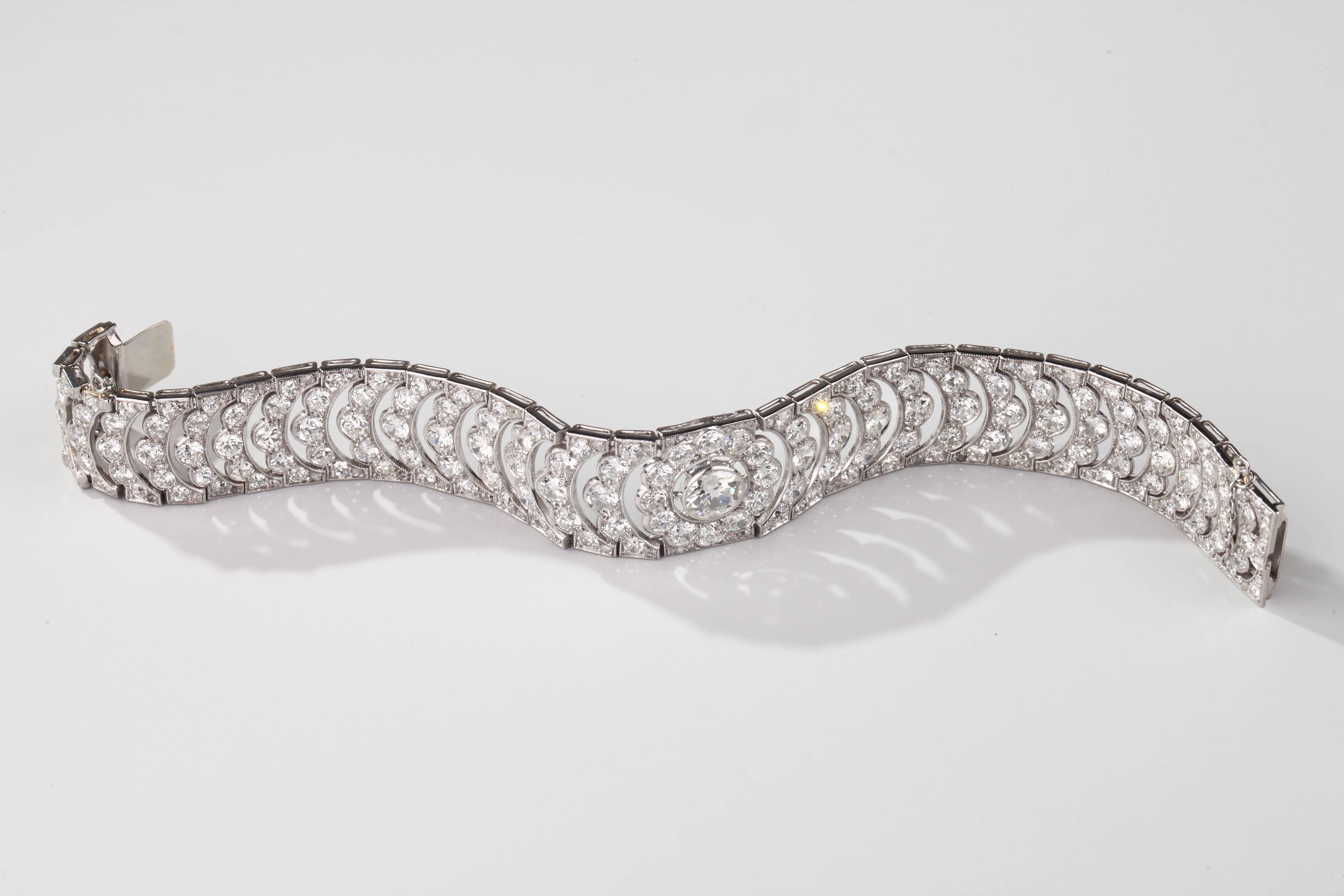 Women's French Art Deco Diamond Bracelet
