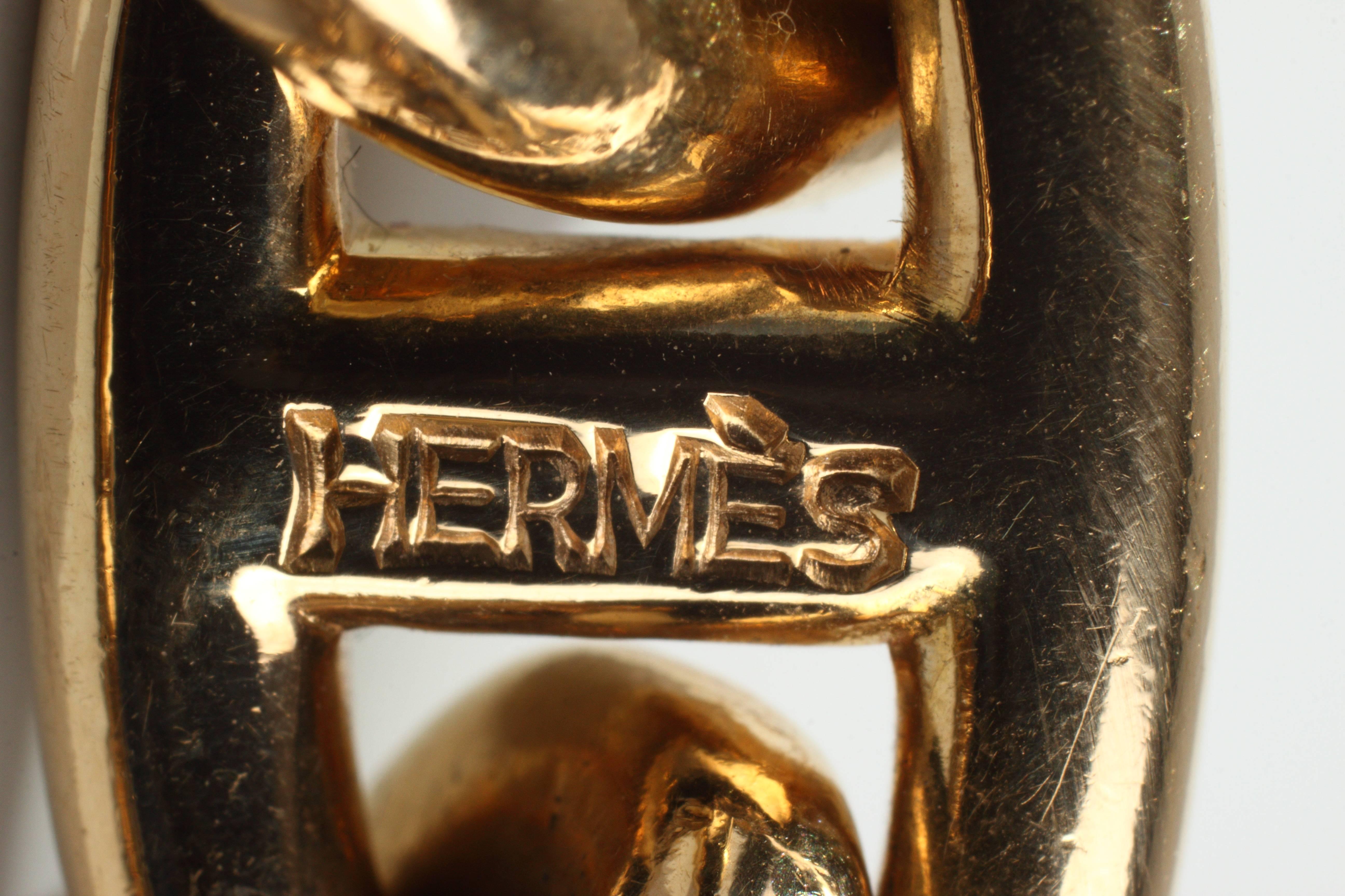 hermes chaine d'ancre gold bracelet