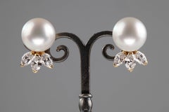 Pearl and Diamonds Earrings