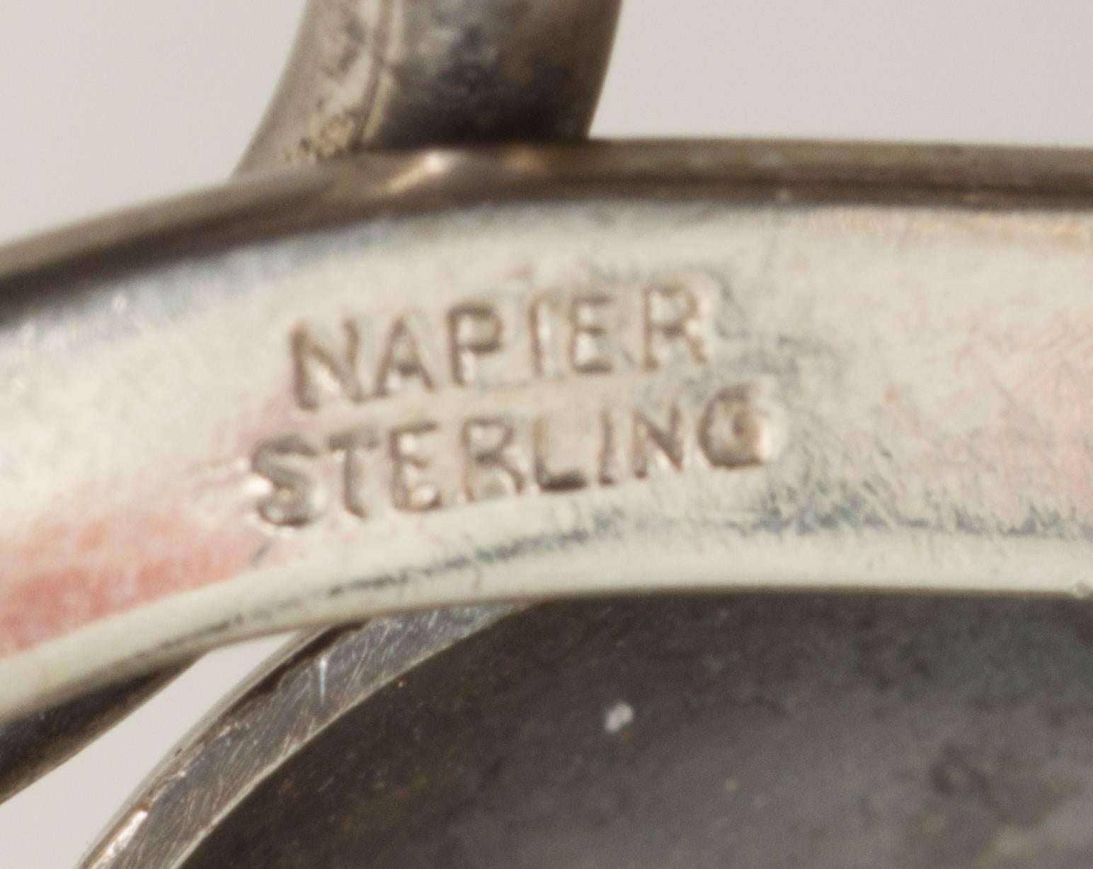 Modernist Napier Sterling Silver Cuff 2