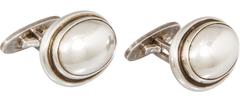 Georg Jensen Mid Century Modern Sterling Silver Cufflinks