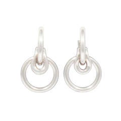 GUCCI Sterling Silver Multi Hoop Earrings