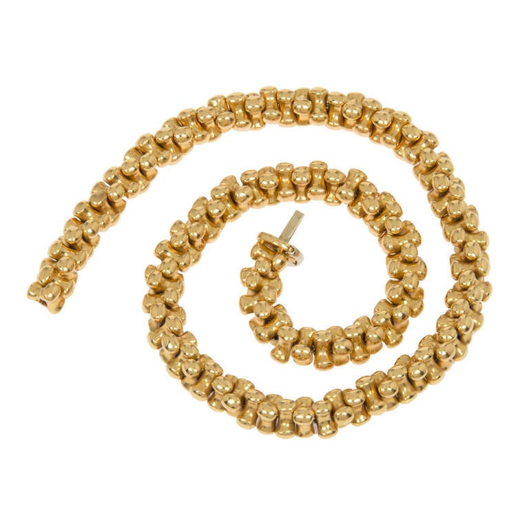 Bulgari Yellow Gold Link Necklace