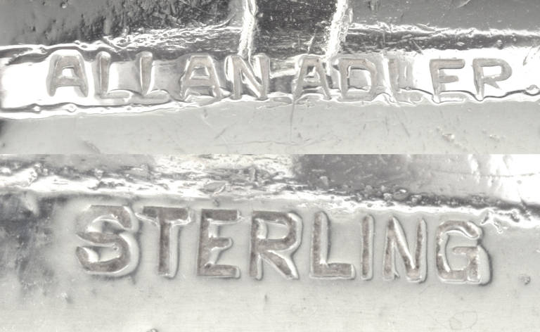 Allan Adler Modernist Sterling Silver Dress Set 3