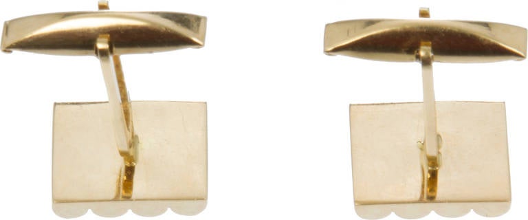 Men's Italian Gold Cufflinks For Sale