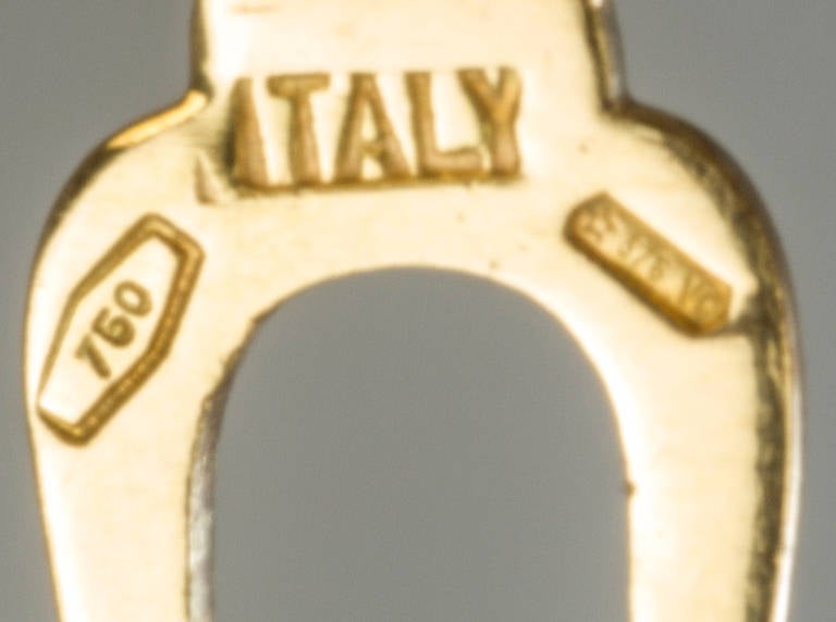 Italian Gold Cufflinks For Sale 1