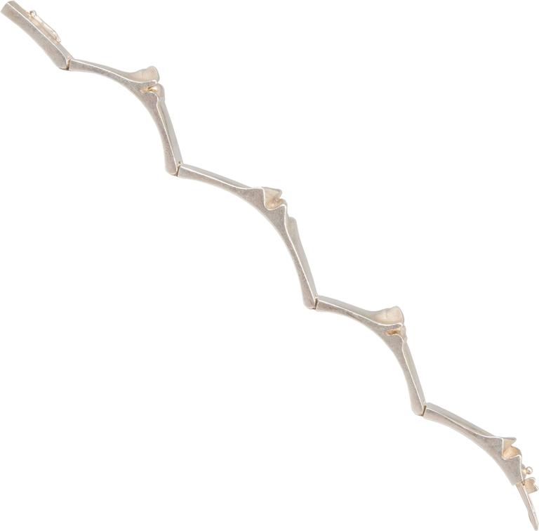 Lapponia Sterling Silver 'Zelda' Bracelet, Björn Weckström For Sale at