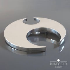 1970s Aarikka Scandinavian Modern 3 in Sculptural Silver Brooch Limited Edition